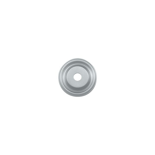 BPRC100U26D Cabinet Knob Backplate Brushed Chrome, 10PK